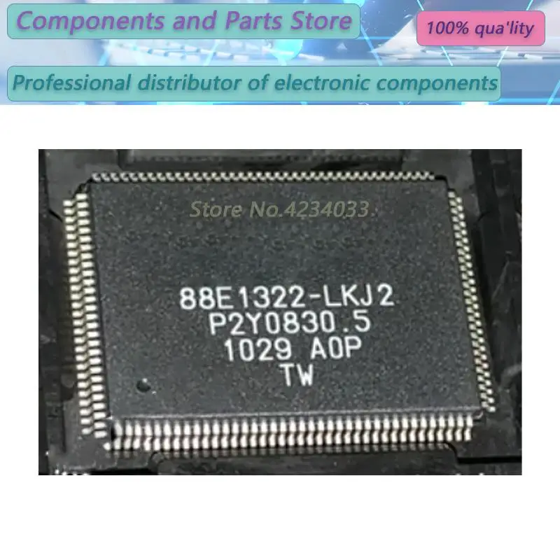 

1 шт. 88E1322-LKJ2 88E1322-LK 88E132 TQFP128 NEW100 % 88E1 322-LKJ2