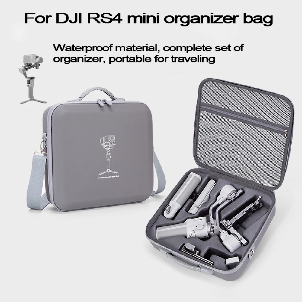 DJI RS 4 미니 로닌 짐벌 스태빌라이저용 휴대 케이스, 충격 방지 휴대용 여행용 보관 가방