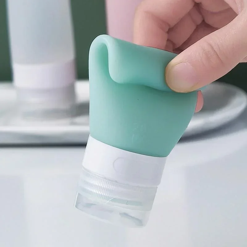 1PC Empty Silicone Travel Packing Bottle Cosmetic Bottling for Lotion Shampoo Bath Container refillable bottle refillable plastic bottles