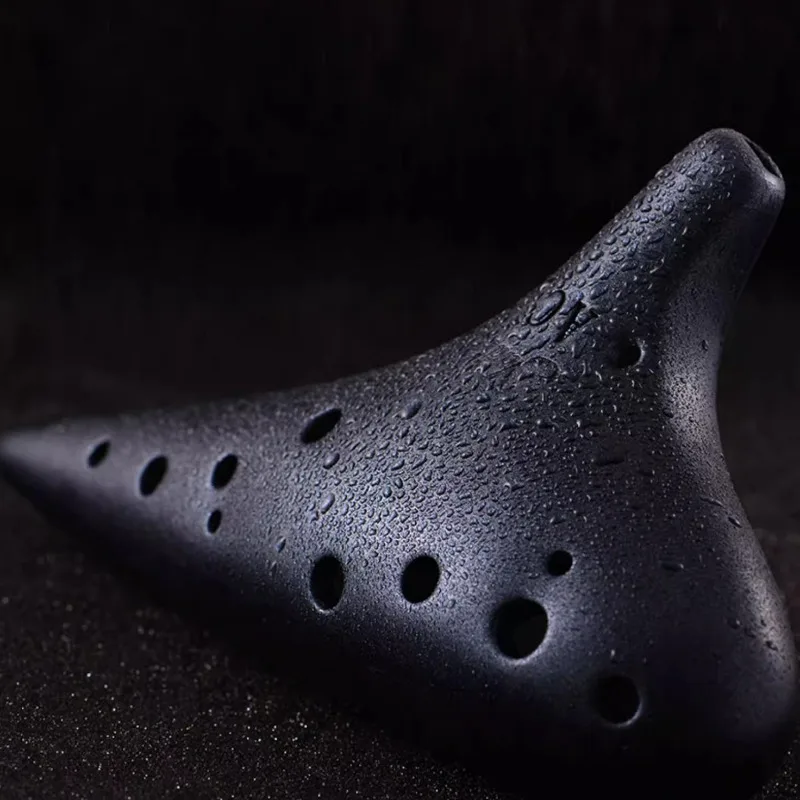 Ceramic Frosted Ocarina 12 Hole AC Tune Funny Orff Instruments Professional Beginner Student Ocarina Musical Instruments