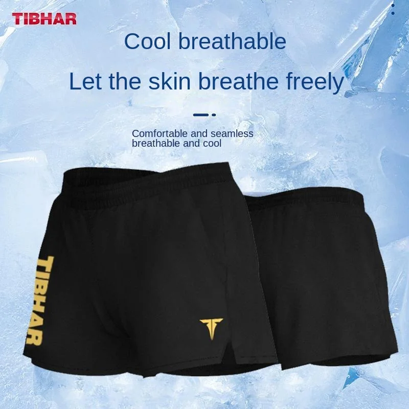 TIBHAR Table Tennis Shorts Men's and Women's Summer Quick Drying Breathable Sports Pants Sweatwicking Competition Pants running shorts table tennis shorts