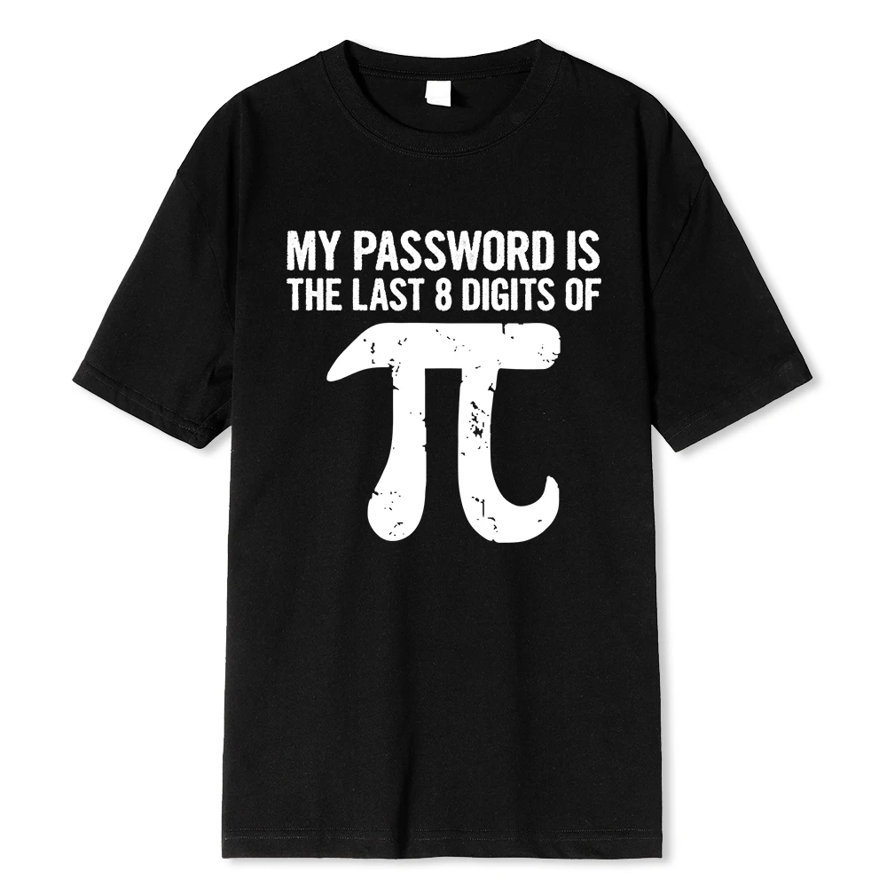 Men's T-shirt Funny Math Equations Print Oversized Cotton Top_voghion.com