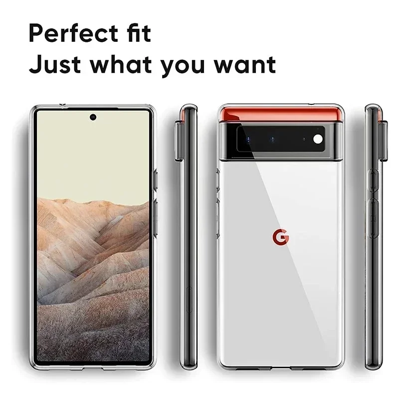 Premium Transparent Soft Silicone TPU Clear Back Cover Case