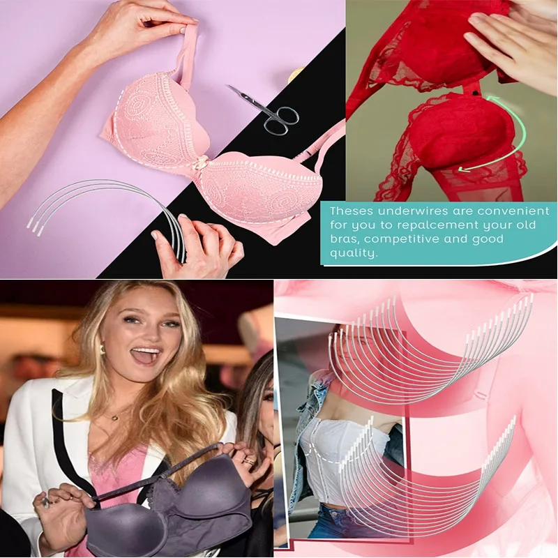 Bra Making Supplies 10/20 Pair of high-quality underwire for women's underwear suitable for spray-painted bra replacement women's corsets
