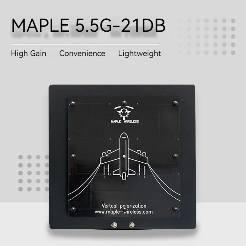 Maple 5.5G Directional FPV Antenna 21dBi High Gain AAT Aviation Aluminum for SIYI HM30 Raspberry Pi HD Mapping RUSH SOLO Analog