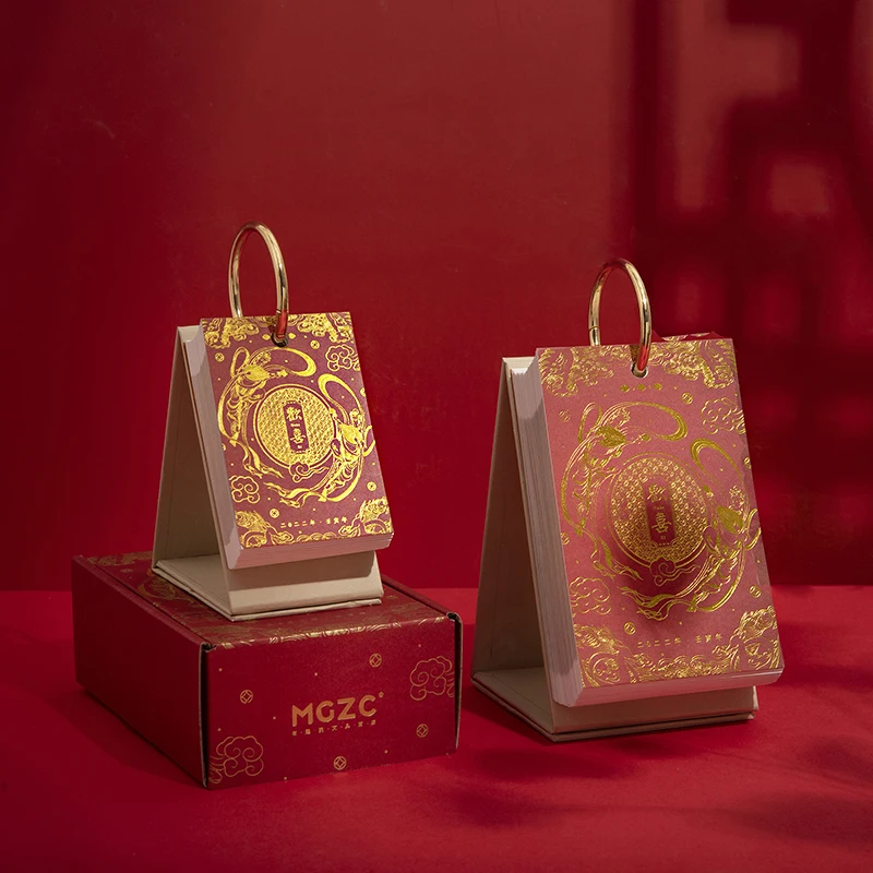 Mini Chinese Style Desk Calendar 365 Days Traditional Desk Calendar Office School Supplies Desk Calender Office Supplies