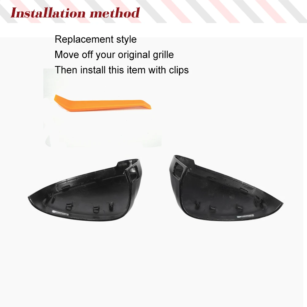Carbon Fiber Car Mirror Covers for Audi B9 A4 S4 A5 S5 RS5 2017-2019 2PCS Car Side Replacement Mirror Cover Caps Factory Outlet