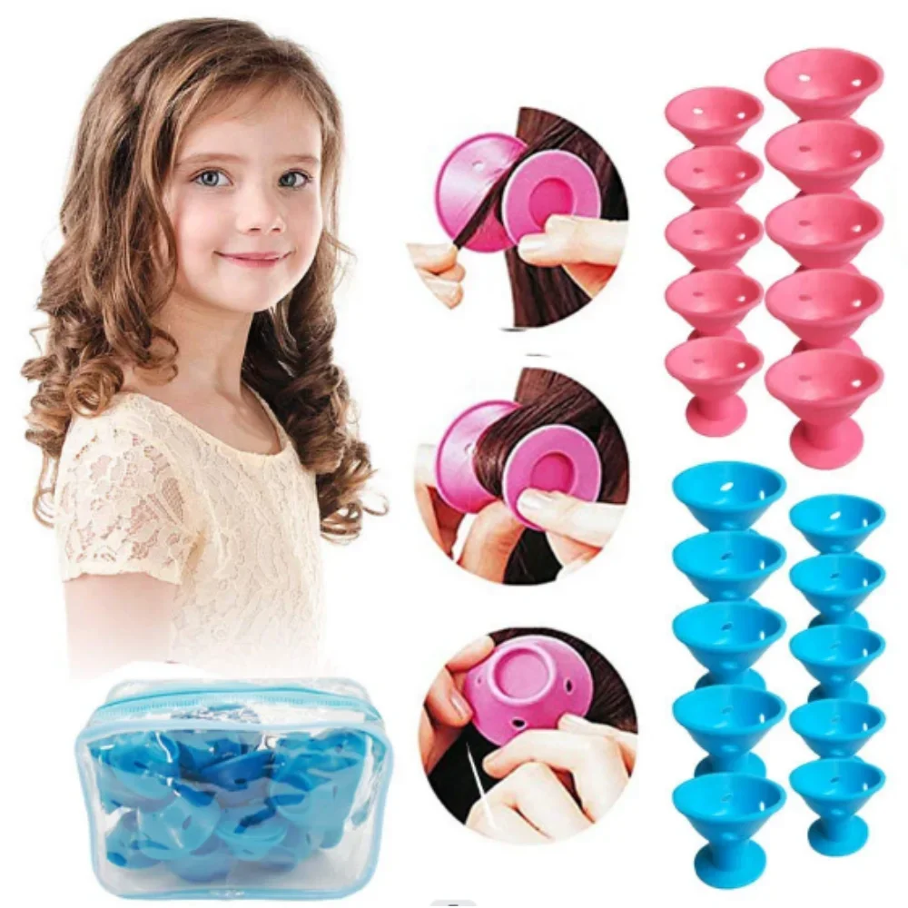 Soft Rubber Silicone Heatless Hair Curler Twist Hair Rollers Clips No Heat Curls DIY Foam Rollers Hair Styling Tools 2sets box curling iron heat less curls beauty curly products rods magic hairdresser tools hair foam rollers hair accessories