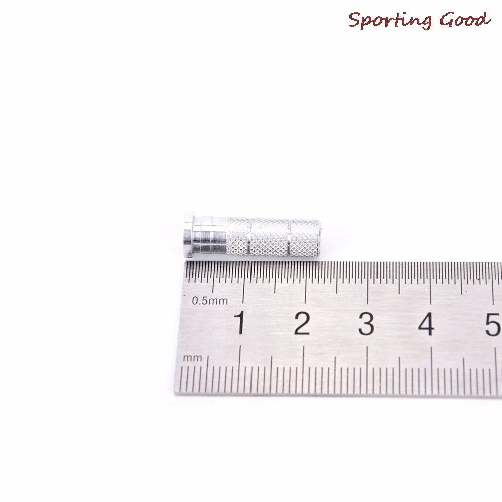 화살대 및 사냥용 실버 알루미늄 양궁 인서트 베이스 교체, 12x6.2mm