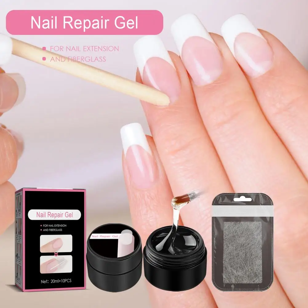 Nail Repair Gel Kit 1 Set Fashion Non-irritating Fast Dry Quick Building Phototherapy Extension Glue Nail Salon Supplies
