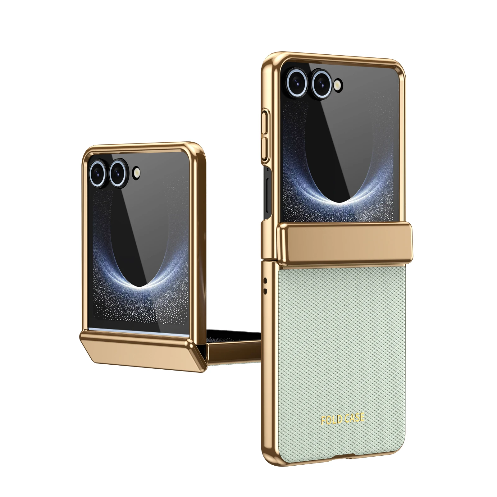 Leather Matte Phone Case with Tempered Glass Screen Protector - Full Protective Shockproof Design