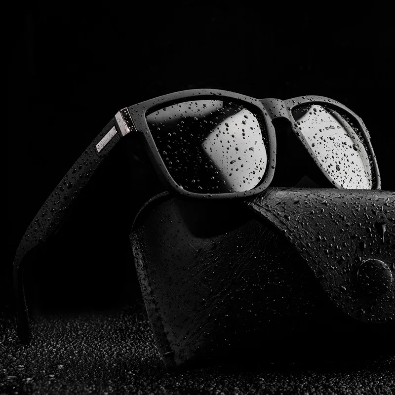 Fashion Fishing Sunglasses Wrap Square Frame Retro Decorative Polarized Sunglasses For Men Women Adults polarized sunglasses