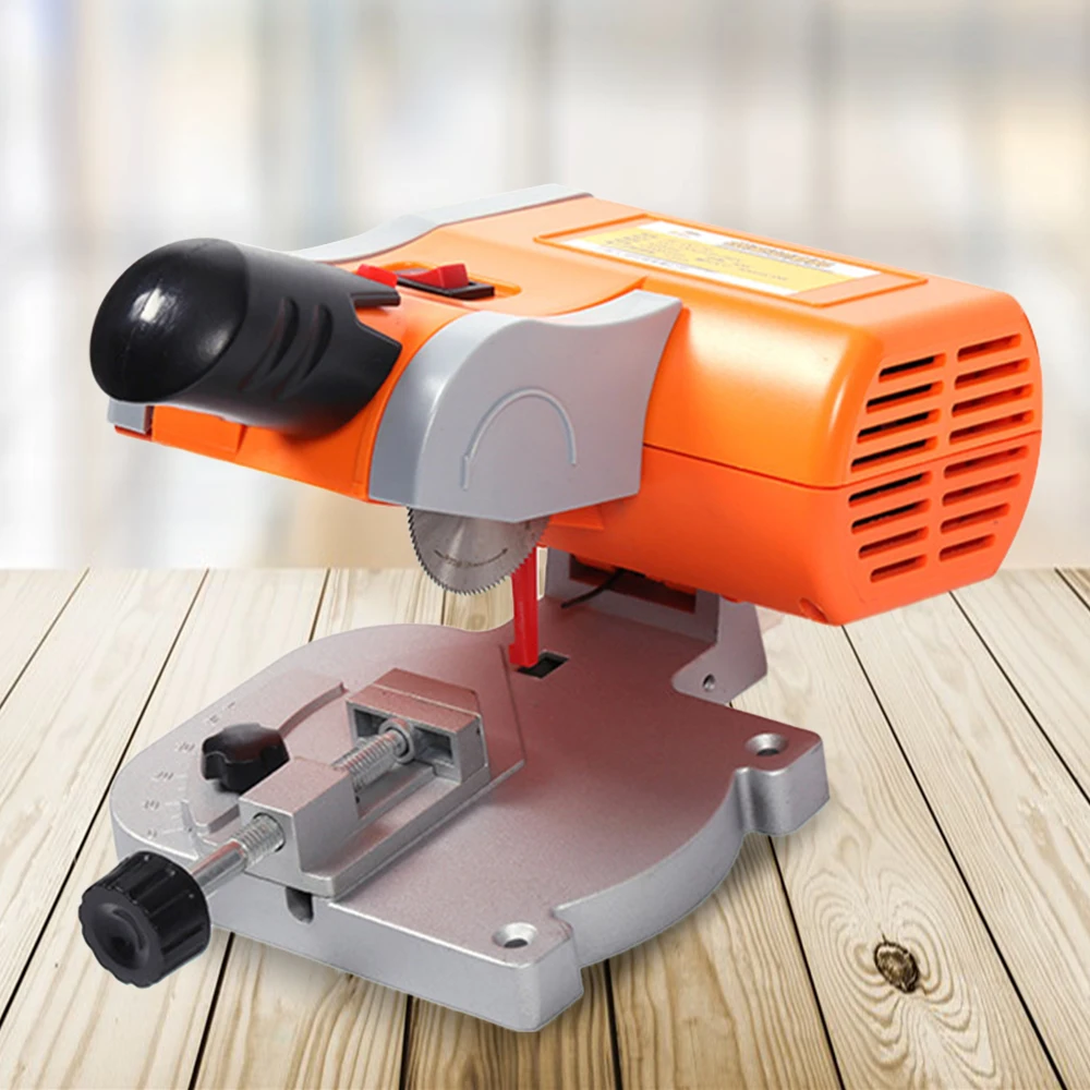 

0-45°110-220V Mini Bench Cut-off Cross Cut Saw Blade Soft Metals Wood Plastic Table Angle Circular Saw Steel Cutting 7800RPM