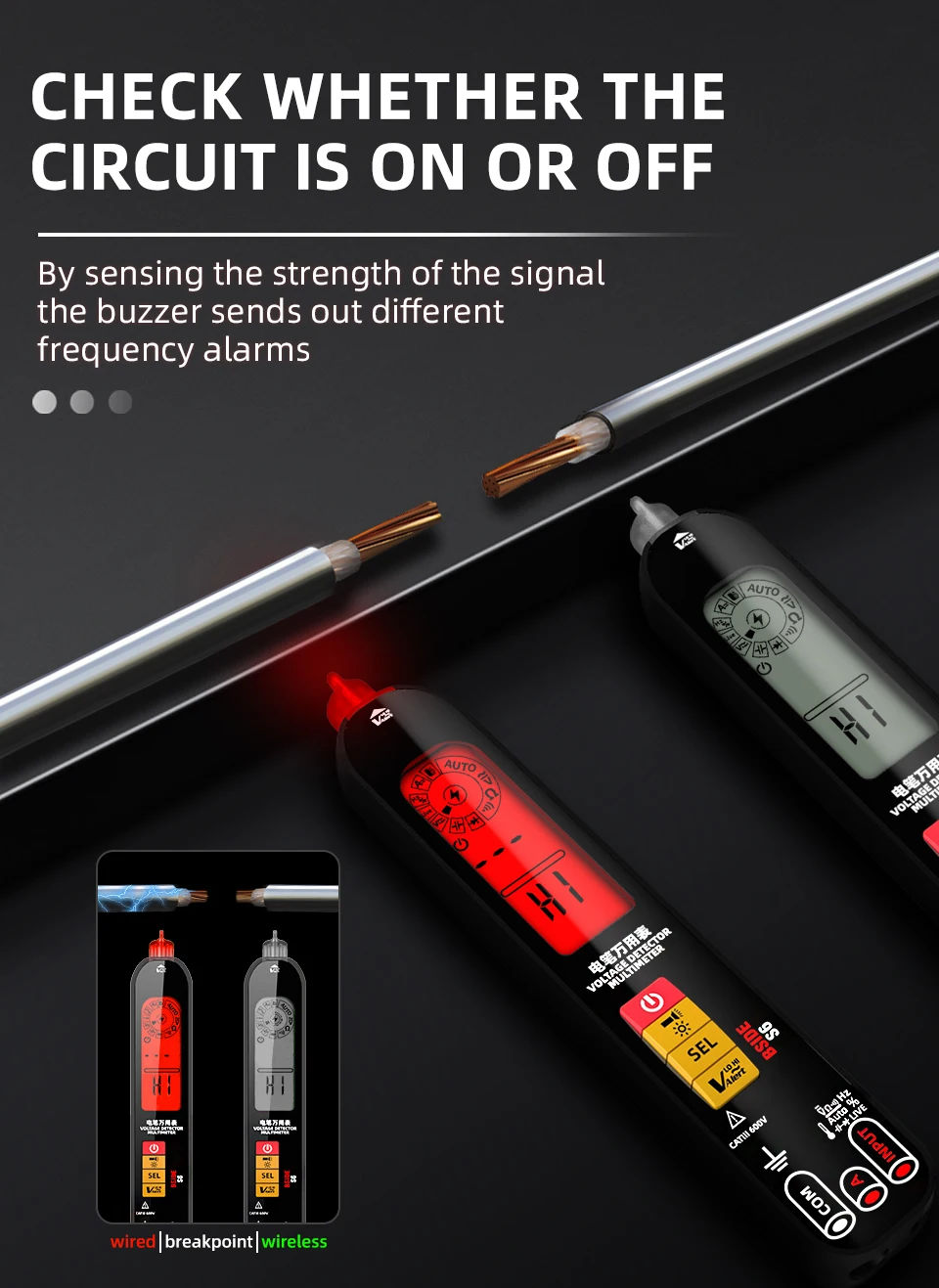 BSIDE S6  ׽  USB ׽, Ʈ Ƽ 극ũ Ʈ  ׽, AC DC  ̺ ڵ  Hz