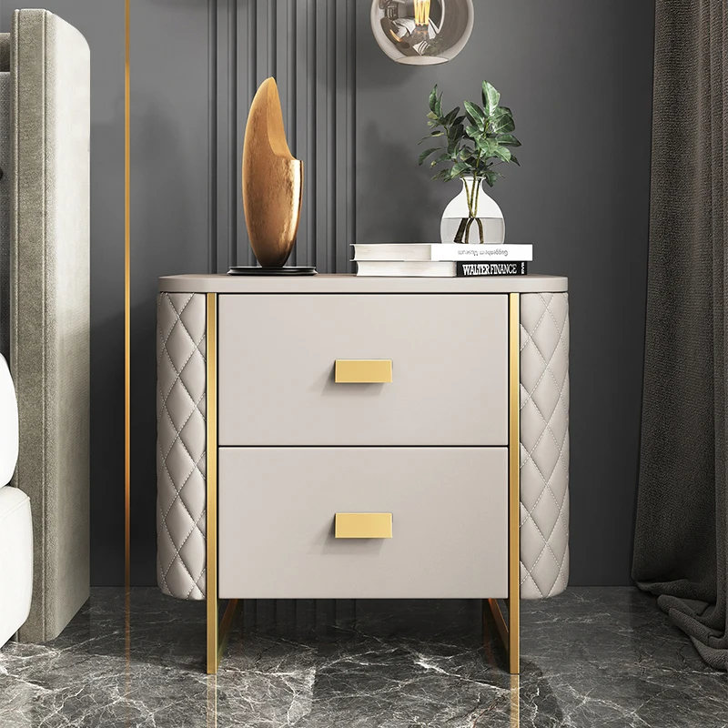 

Makeup Console Nightstands Headboards Indoor Simple Mute Nightstands Mid Century Modern Mini Comodino Nordico Small Furniture