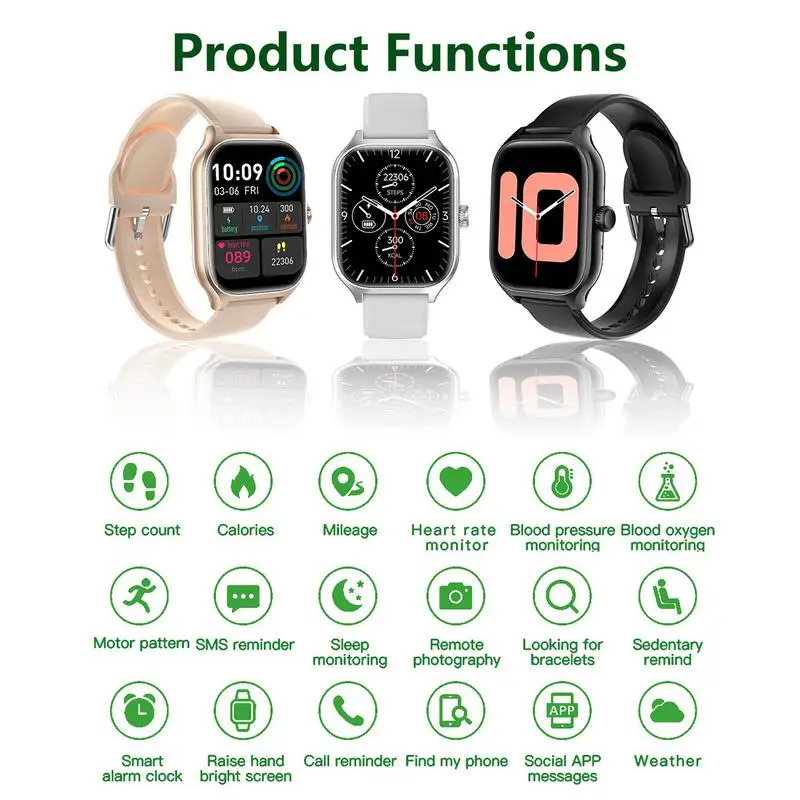 Fitness Tracker Watch Fitness Tracker Health Monitor Watch Blood Pressure Monitor Lightweight Sleep Monitor Watch for Adults