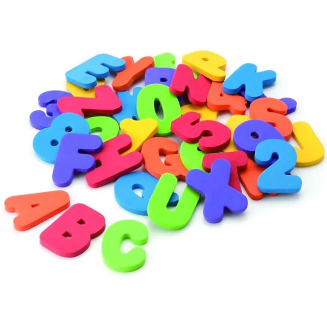 36pc Alphanumeric Foam Bath Puzzle – Educational Water Toy 5