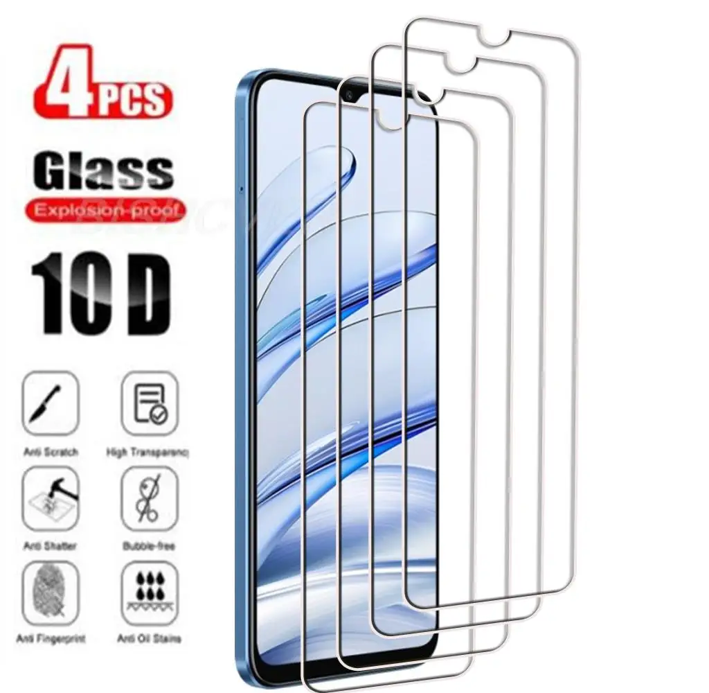 

4 шт. закаленное стекло для Honor X8 5G 6,5 "X6 VNE-LX1 Honor 70 Lite VNE-LX2 Защитная пленка для экрана Защитная стеклянная пленка 9H