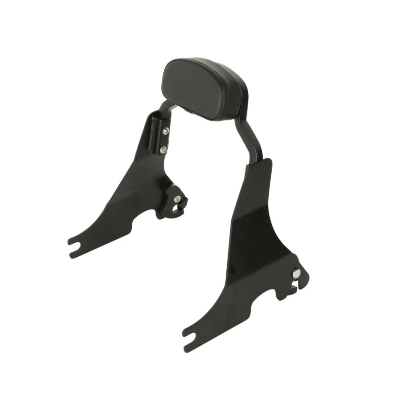Motorcycle Black Passenger Short Sissy Bar Backrest For Harley
