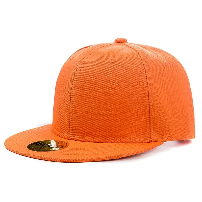 Unisex Kap Düz Snapback Şapka Yüksek Kaliteli Yetişkin Hip Hop Beyzbol Şapkası Erkek Kadın Açık Eğlence Beyzbol Şapkası