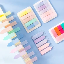 

125 Sheets Sticky Notes Colorful Memo Pad PET Index Flags Tab Bookmark Page for Notepad Reading Notes Stationery School Supplies