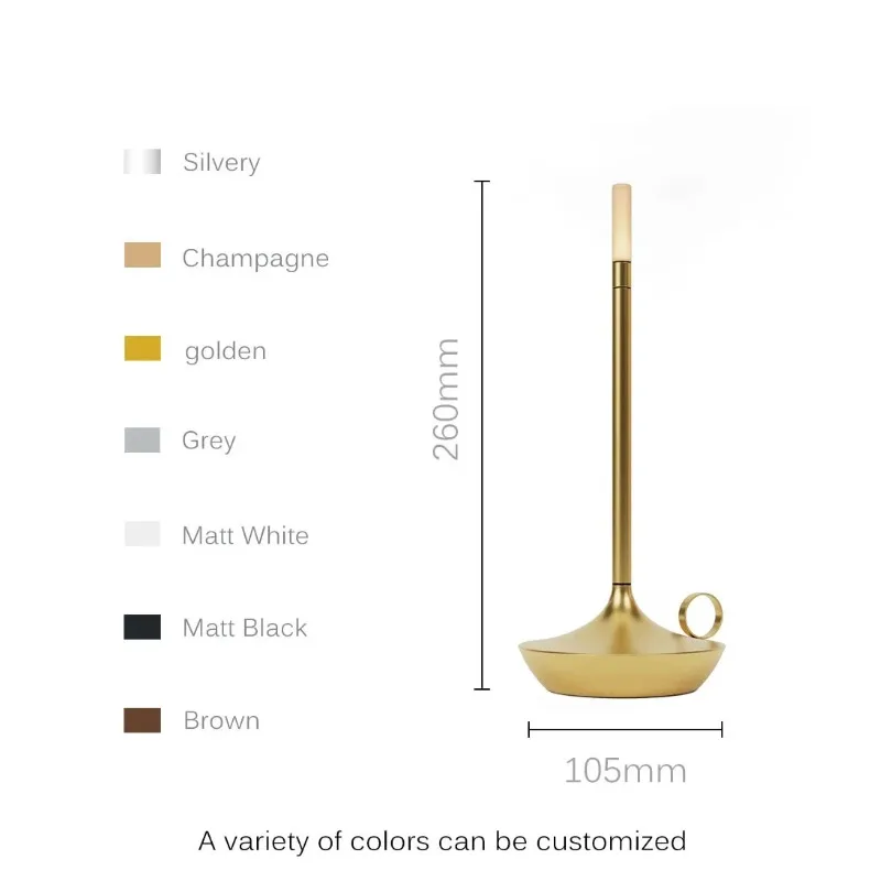 LED Candle USB Charging Desk Lamp Image 7