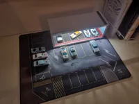 1/64 Car Model Scene With Parking Lot Shooting Garage Pad Floor Mat 1