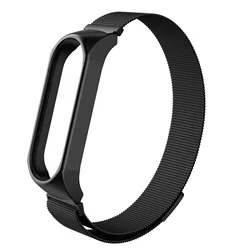 Luxury Stainless Steel Milanese Bracelet Wristband Strap (127 black)
