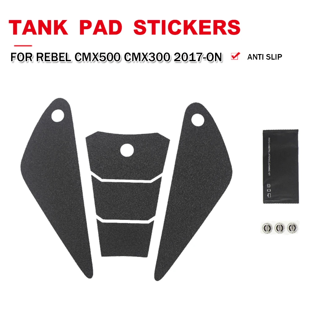 For Honda Rebel CMX500 CMX300 CMX 500 300 Motorcycle Anti-slip Fuel Tank Pad Stickers Side Gas Knee Grip Traction Decals 2017-ON