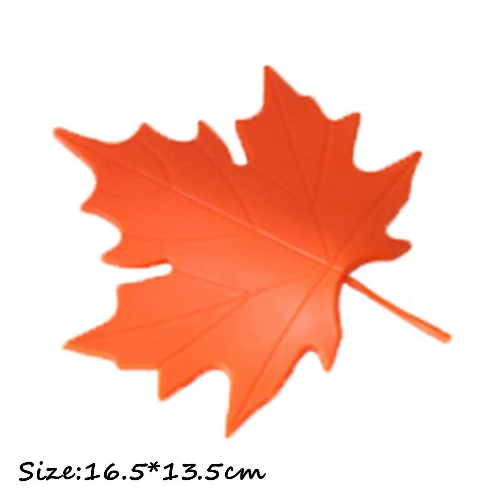 Maple Leaf Shape Anti-Collision Door Wedge Silicone Slip-resistant Door Stopper Living Room Kitchen Furniture Accessories door stopper silicone door stopper door stopper bumpers