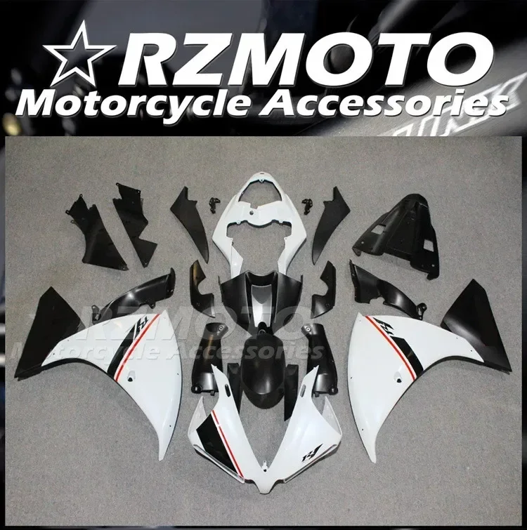 

4Gifts New ABS Motorcycle Whole Fairings Kit Fit for YAMAHA YZF - R1 2012 2013 2014 12 13 14 Bodywork Set Custom Black White