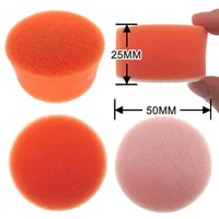 16 Pcs 2 Inch Buffing Polishing Pad Kit with M6 Drill Adapter Car Sponge Buffer Pad Grip Backing Pad for Buffer Polisher Sanding 2