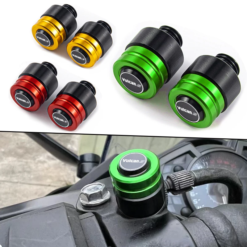 

Алюминиевые зеркальные отверстия для мотоцикла KAWASAKI Vulcan S 650 VN650 2015-2022 2021 Vulcan VN900 CNC, винтовые болты, аксессуары