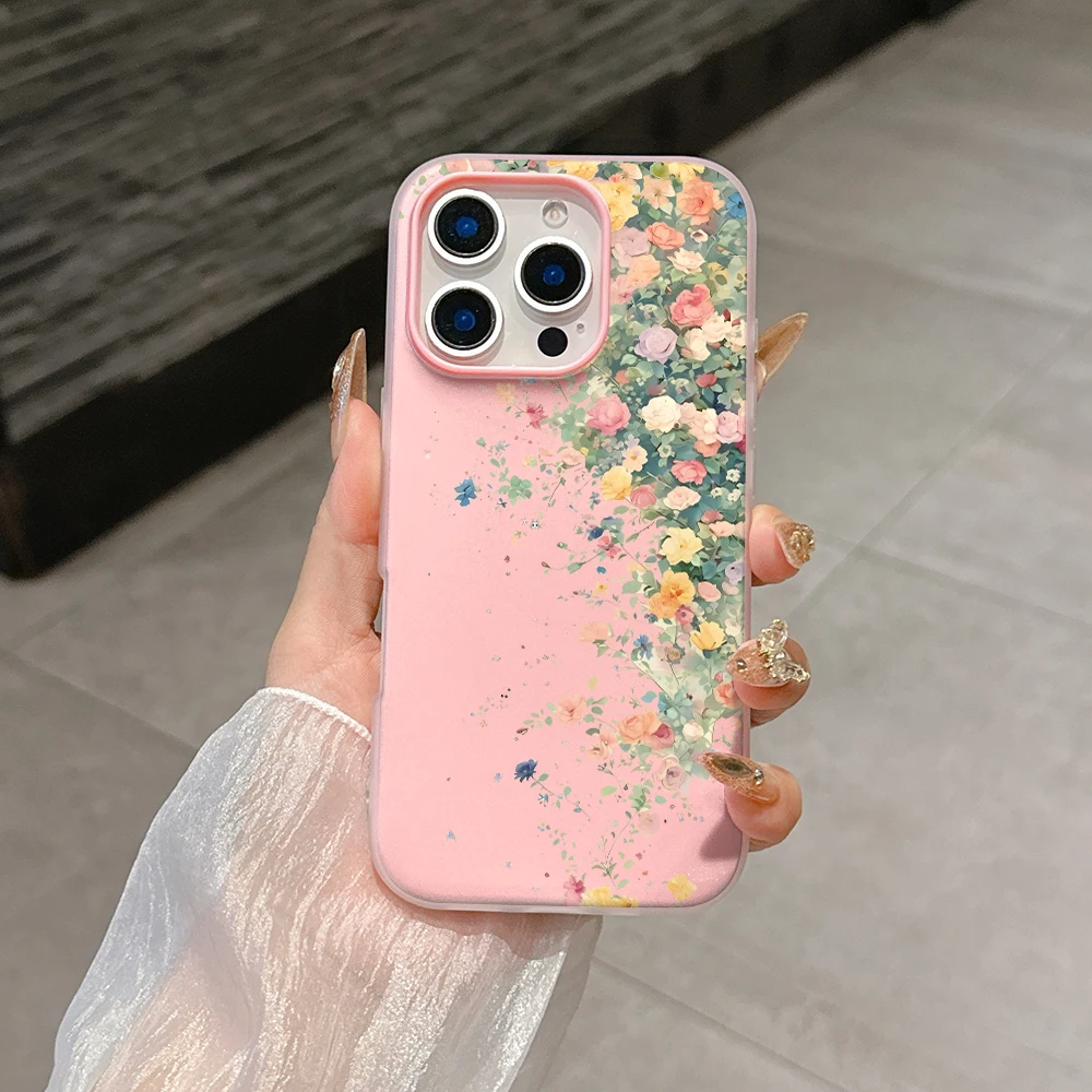 Polka Dots and Small Flowers Cherry Cute Phone Case Cover