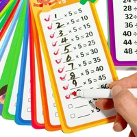 0-12 Times Table Cards, Multiplication Charts, Self Check Math Learning Tool, Montessori Mathematical Training, Teaching Aids 2