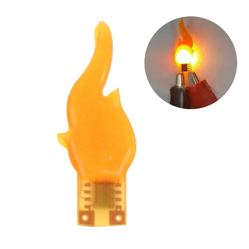 

3v Led Cob Flash Candles Flexible Filament 2200K Diode Light Decoration Light Bulb Accessories Diy Candle Light Parts