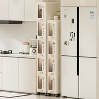 Slim Mobile Storage Cabinet, Space-Saving Narrow Drawer Organizer, Minimalist Multi-Purpose Design for Kitchen/Bathroom/Living 3