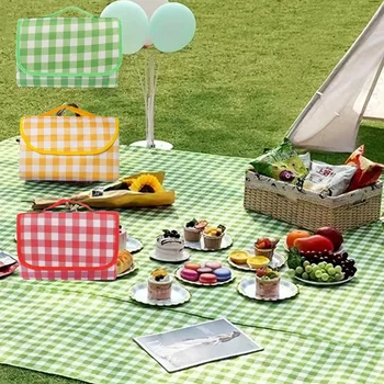 200x200cm Portable Picnic Mat Thickened Outdoor Camping Mat Waterproof Foldable Sports Hiking Trip Beach Camping Pad