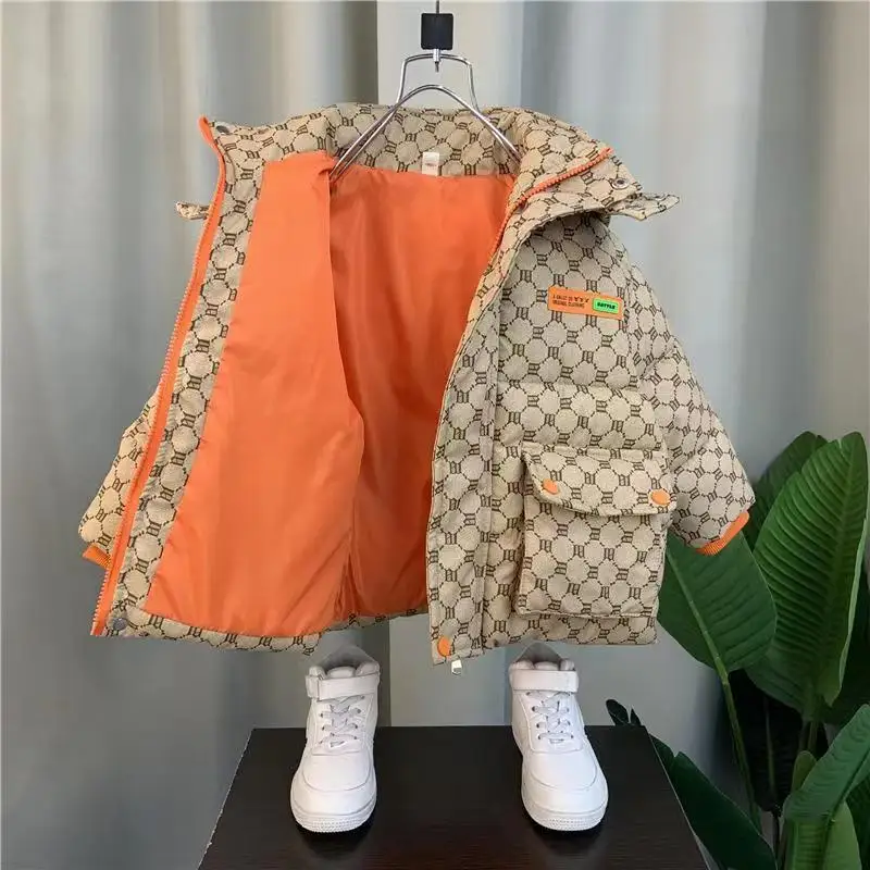 Kids Boys Cotton Clothes Winter Clothing Children's Thickened Cotton Clothes