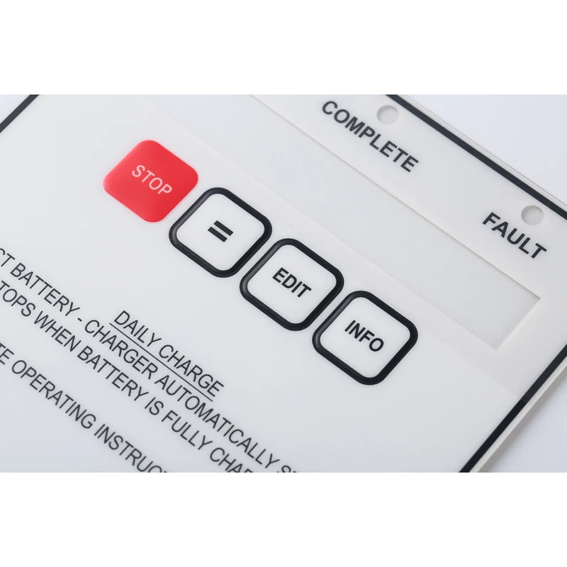 Factory Supply Embossed Tactile Membrane Switch Pet Membrane Switch With Metal Dome