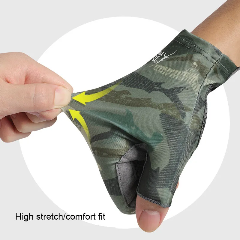 Fishing Gloves Half Finger Anti-slip Quick-drying Sun Protection Breathable Profession Summer Outdoor Fishing