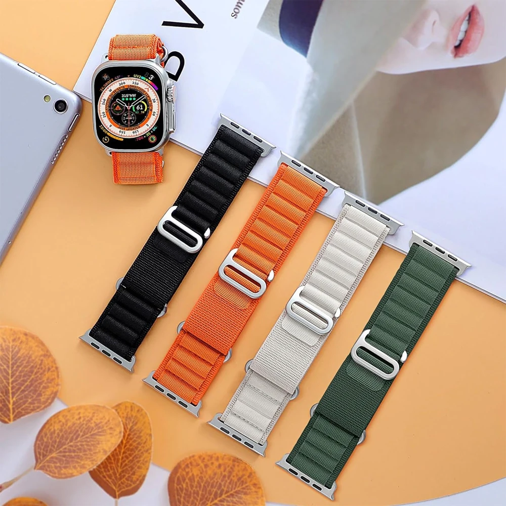 Enhanced Nylon Alpine Loop Band for Apple Watch - Premium Strap Bracelet