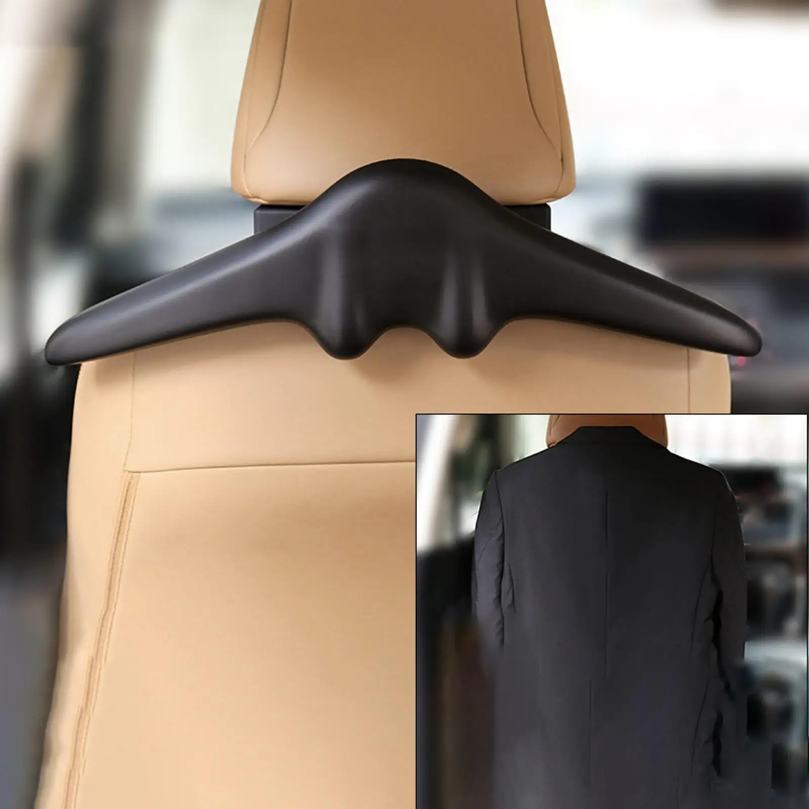 Multifunctional Car Coat Hangers Portable Safety Hanger Holder Fit for Bags images - 6