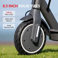 Trottinette électrique 5TH WHEEL, pneus pleins de 8,5 pouces, puissance de pointe de 500 W, vitesse de 25 km/h, autonomie de 32-35 km, clignotants, 36V 7,5AH 4