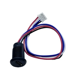 High - Current Waterproof USB Type - C Charging Socket with Indicator Light (1pc)