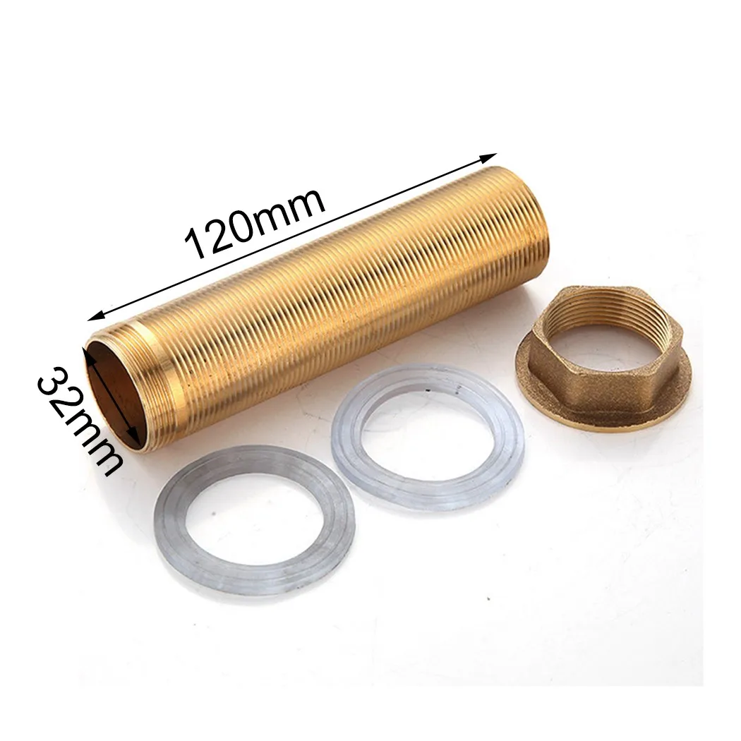 Kitchen Basin Mixer Tap Repair Fitting Kit Threaded Brass Tube Nut Install Parts For Faucet Repair Kitchen Faucet Accessories