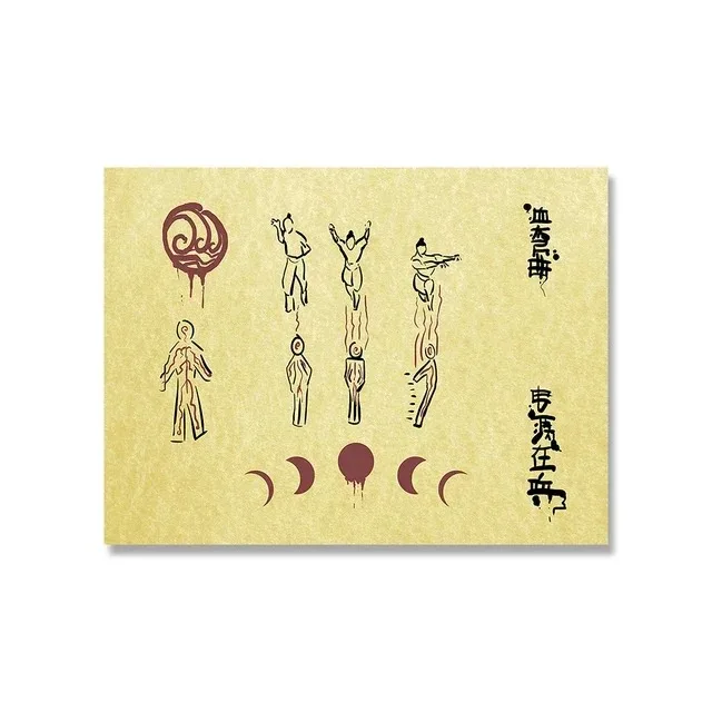 thumbnail image 1 of Avatar: Last Airbender Wanted - Póster retro de anime japonés, pintura en lienzo, arte de pared, imágenes para decoración de habitación, dormitorio y hogar, 1 of 5