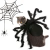 Funny Halloween Pet Spider Clothes Simulation Black Spider Puppy Cosplay Costume For Dogs Cats Party Cosplay Halloween Outfit 1