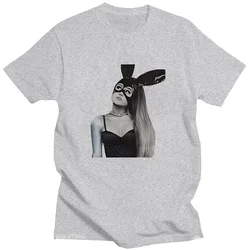 Ariana Grande Retro Aesthetic Graphic Tee - High Quality Cotton Short Sleeve Shirt - XS (Gray)