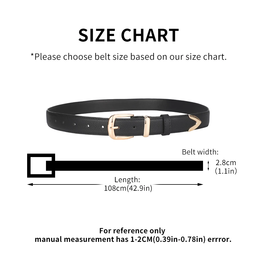 New Women Belts A Solid Color Casual, Retro and Elegant PU  Jeans and Coats Belt, Suitable for All Four Seasons Unisex Belts - 4